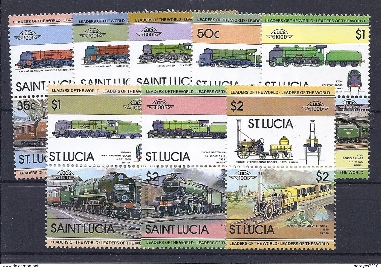 190032038  SAINT  LUCIA  YVERT   Nº   598/613  **/MNH - St.Lucia (1979-...)