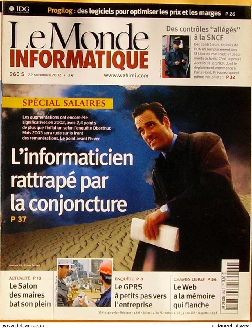 Le Monde Informatique N° 960 S - 22/11/2002 (TBE+) - Informatique