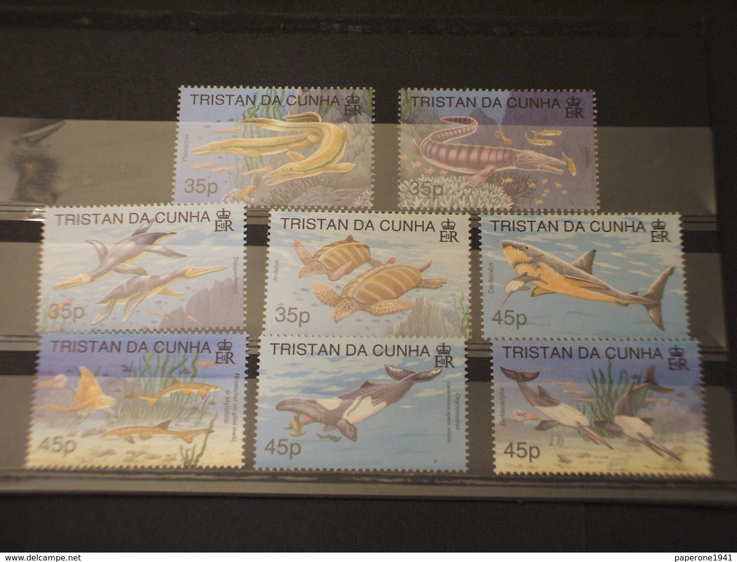 TRISTAN DA CUNHA - 1997/8 FAUNA MARINA 4 + 4 VALORI -  NUOVI(++) - Tristan Da Cunha