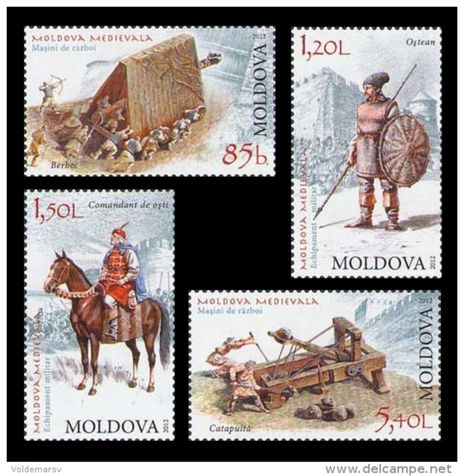 Moldova 2012 Mih. 795/98 Ancient Weapon MNH ** - Moldavië