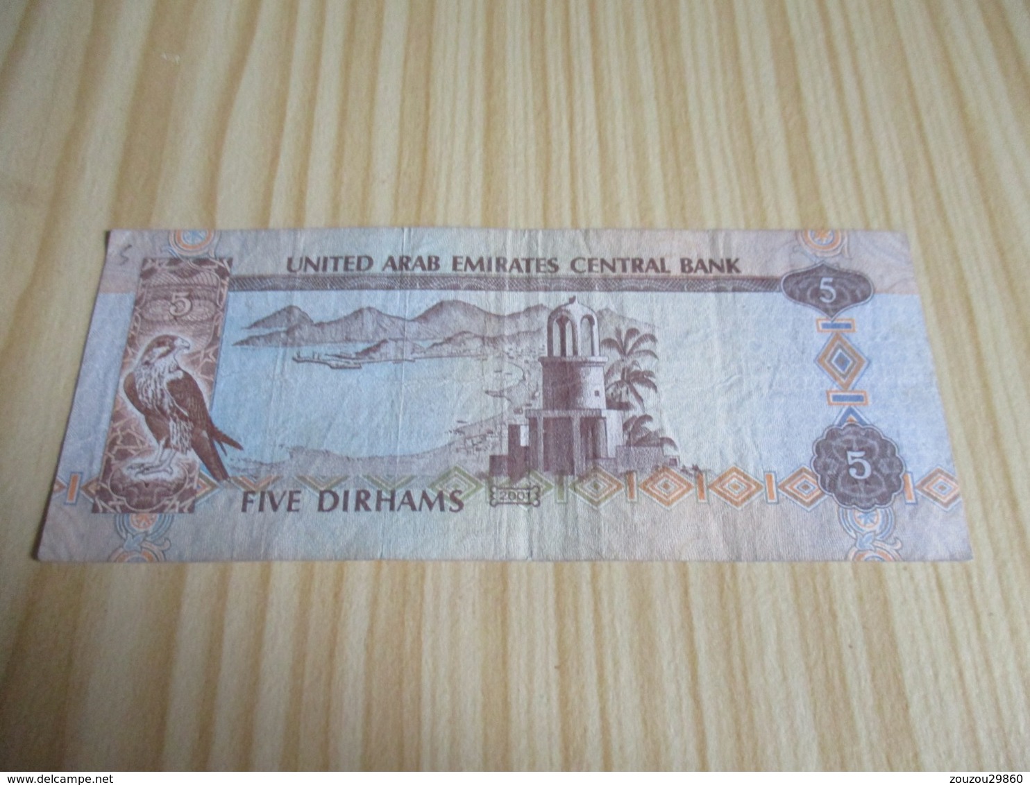 Emirats Arabes Unis.Billet 5 Dirhams. - Emirats Arabes Unis