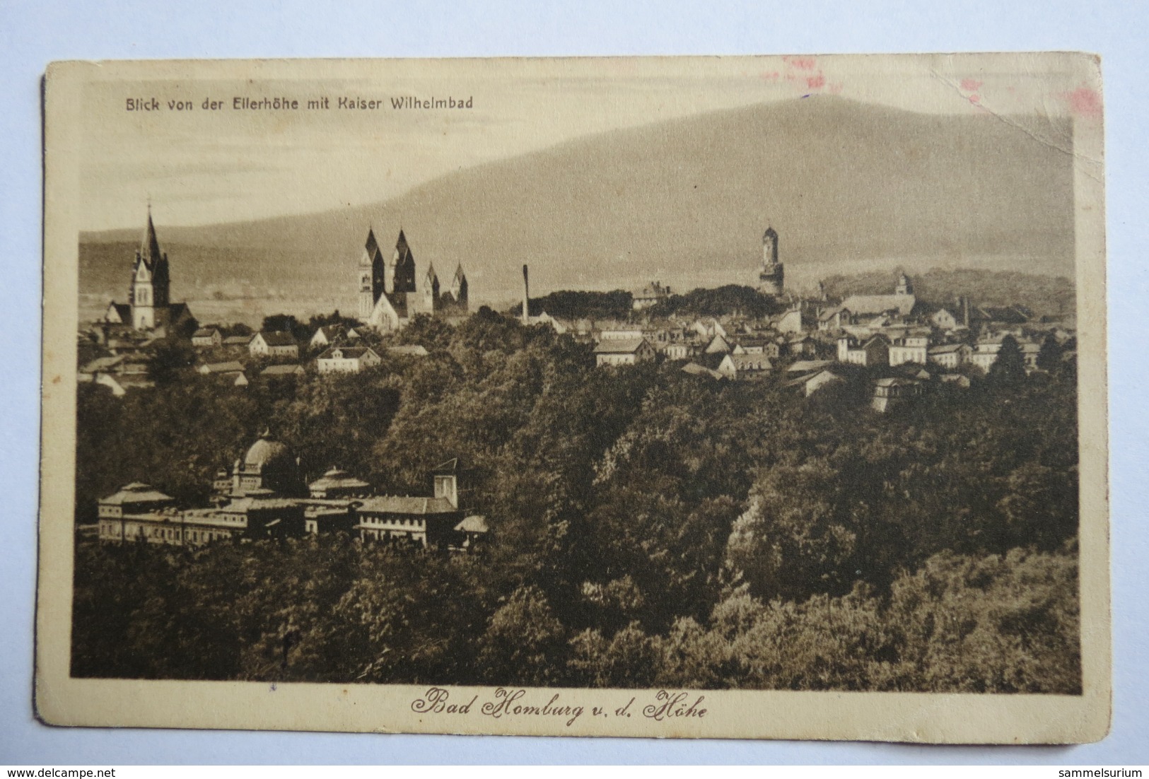 (11/3/48) Postkarte/AK "Bad Homburg V.d.Höhe" Blick Von Der Ellerhöhe Mit Kaiser Wilhelmbad - Bad Homburg