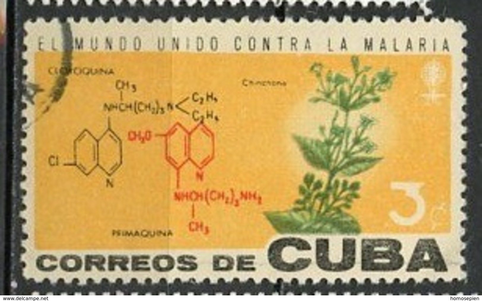 Cuba - Kuba 1962 Y&T N°641 - Michel N°819 (o) - 3c Lutte Contre La Malaria - Gebraucht