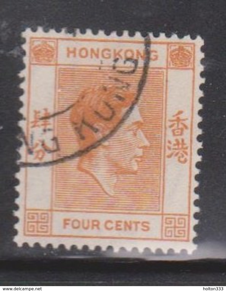 HONG KONG Scott # 156 Used - King George VI Definitive - Used Stamps