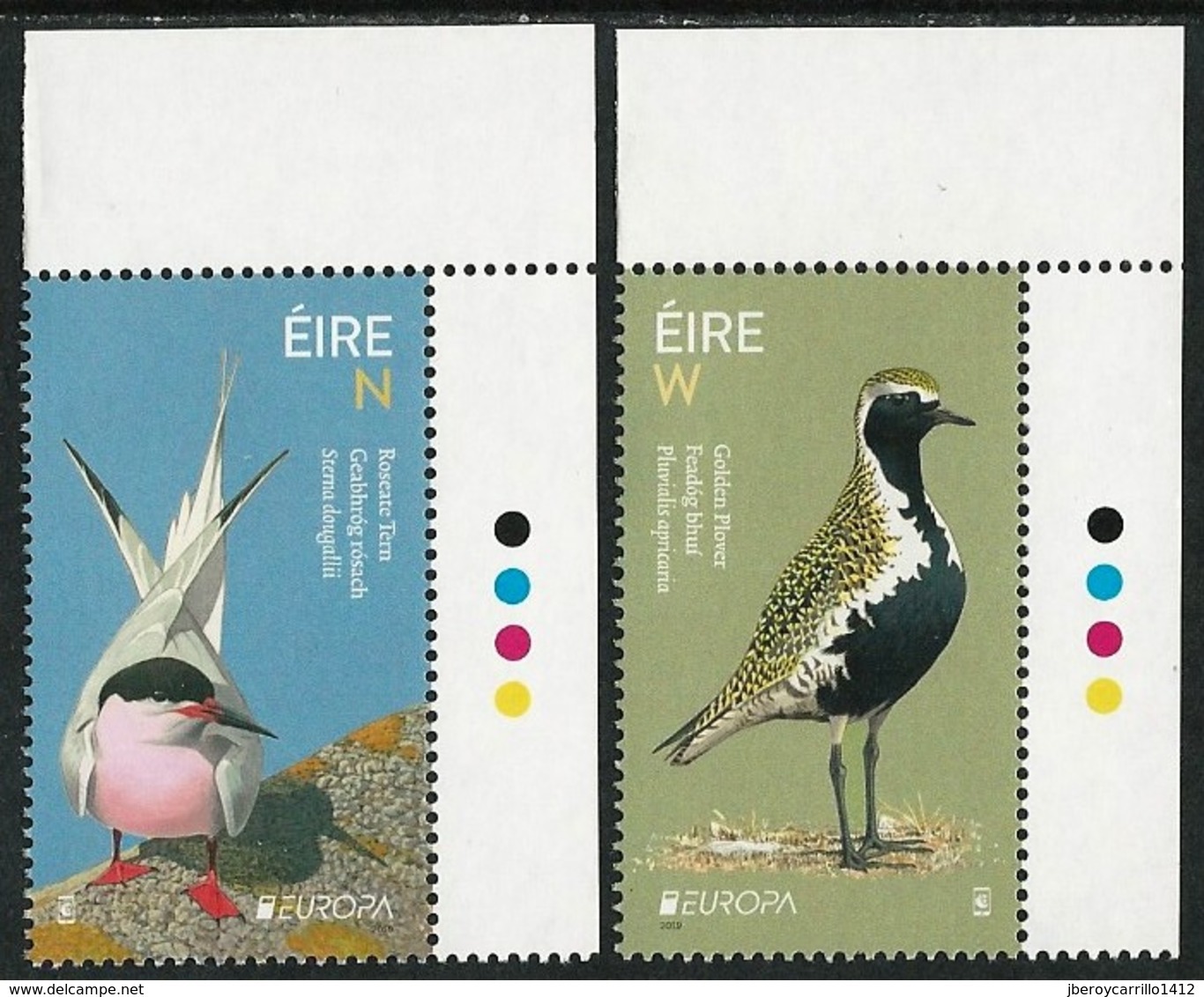 IRLANDA /IRELAND / IRLAND / ÉIRE / EUROPA 2019 -NATIONAL BIRDS.-"AVES - BIRDS - VÖGEL -OISEAUX"- SERIE De 2 V. CH - 2019