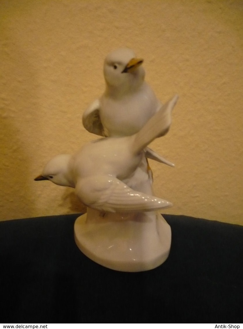 Porzellan Figur - Vogelpaar (795) Preis Reduziert - Other & Unclassified