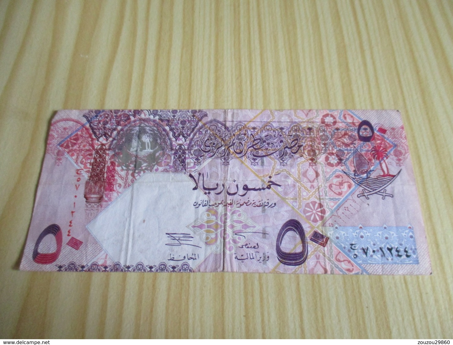 Qatar.Billet 50 Riyals. - Qatar