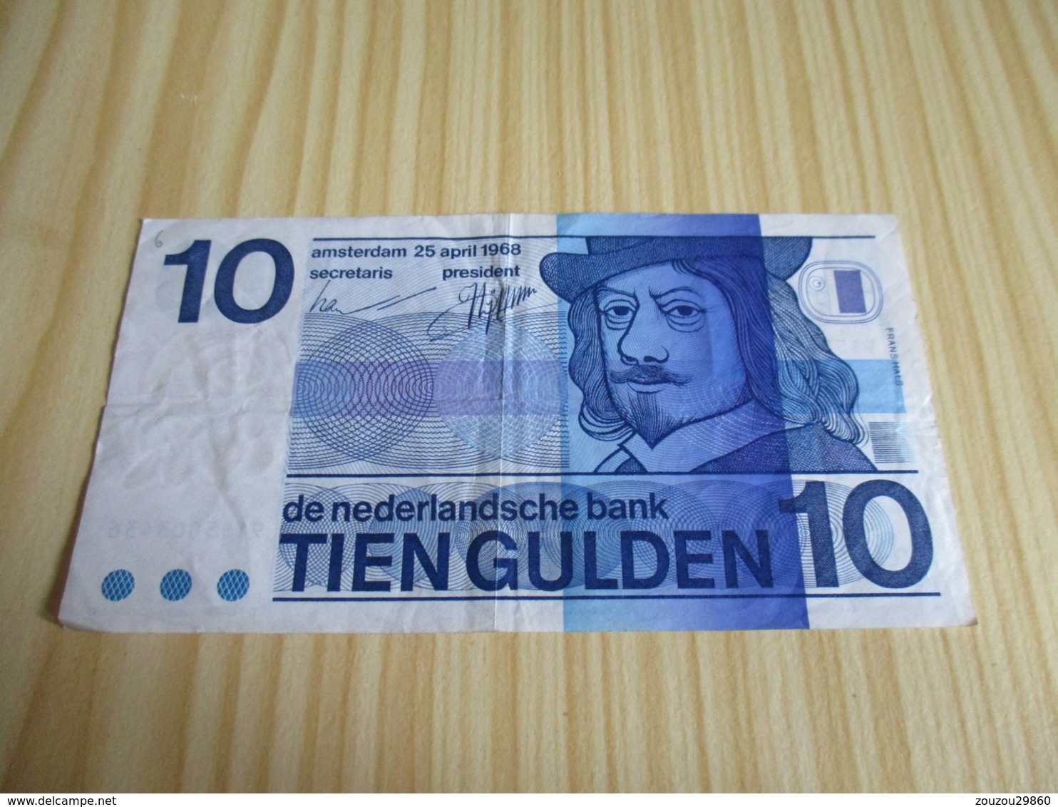 Pays-Bas.Billet 10 Gulden 25/04/1968; - [7] Collections