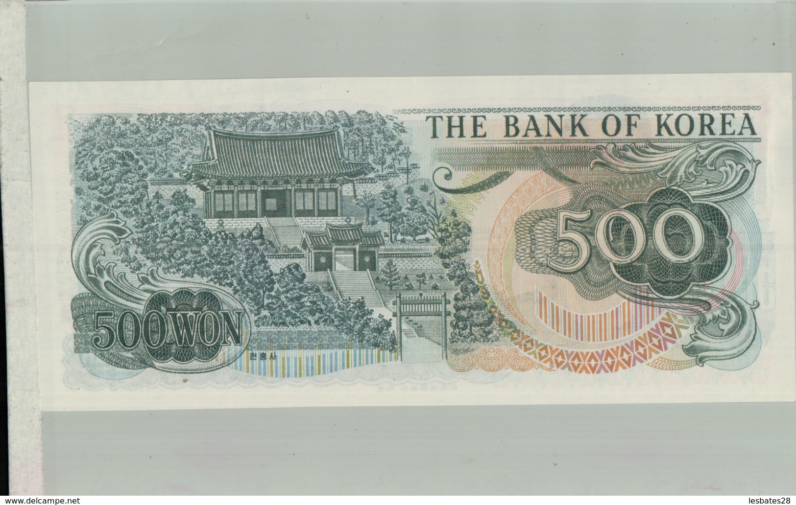 BILLET BANQUE THE BANK OF KOREA 500 WON  1973   Sept 2019  Alb Bil - Corée Du Sud