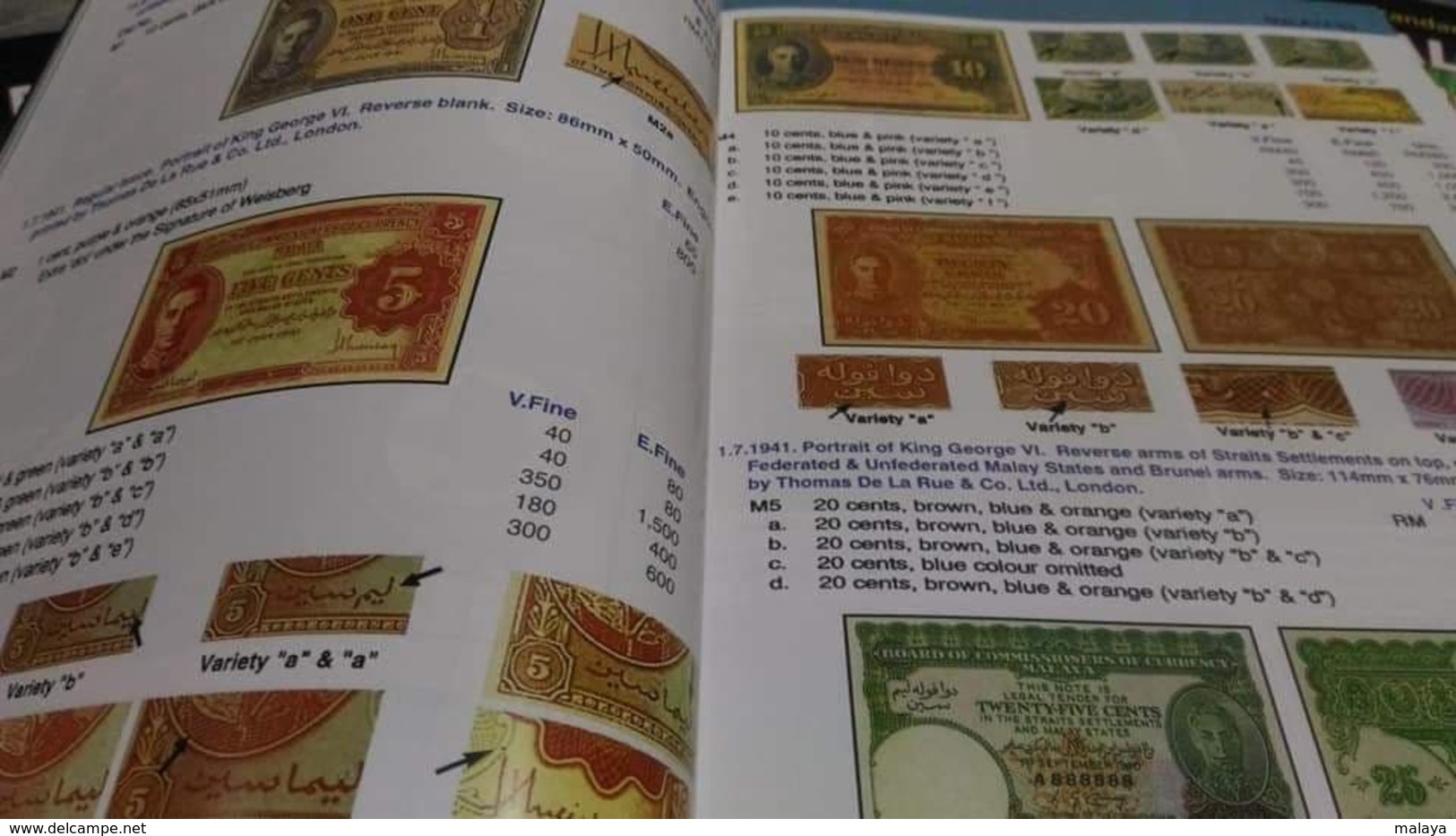 Malaya Malaysia Singapore sarawak Coin Money Banknote book catalogue 1786 2016