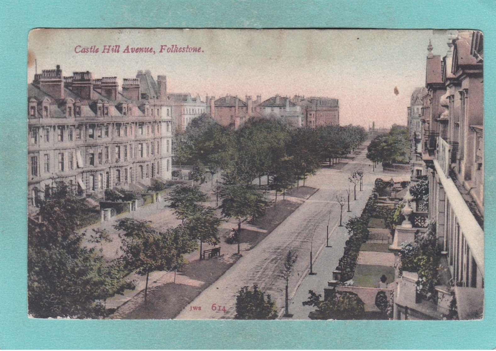 Small Old Post Card Of Castle Hill Avenue,Folkestone,Kent,England.,S73. - Folkestone