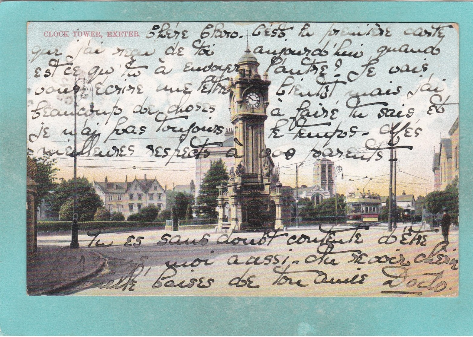 Small Old Post Card Of Clock Tower,Exeter,Devon,England.,S73. - Exeter