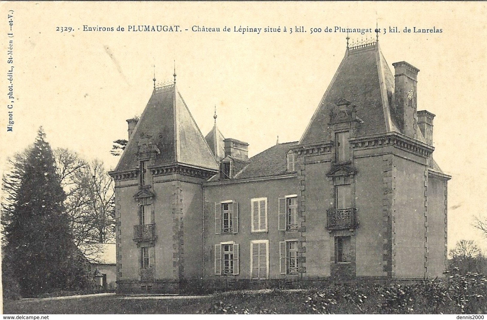 2329-environs De PLUMAUGAT -Château De Lépinay -ed. Mignot C - Autres & Non Classés