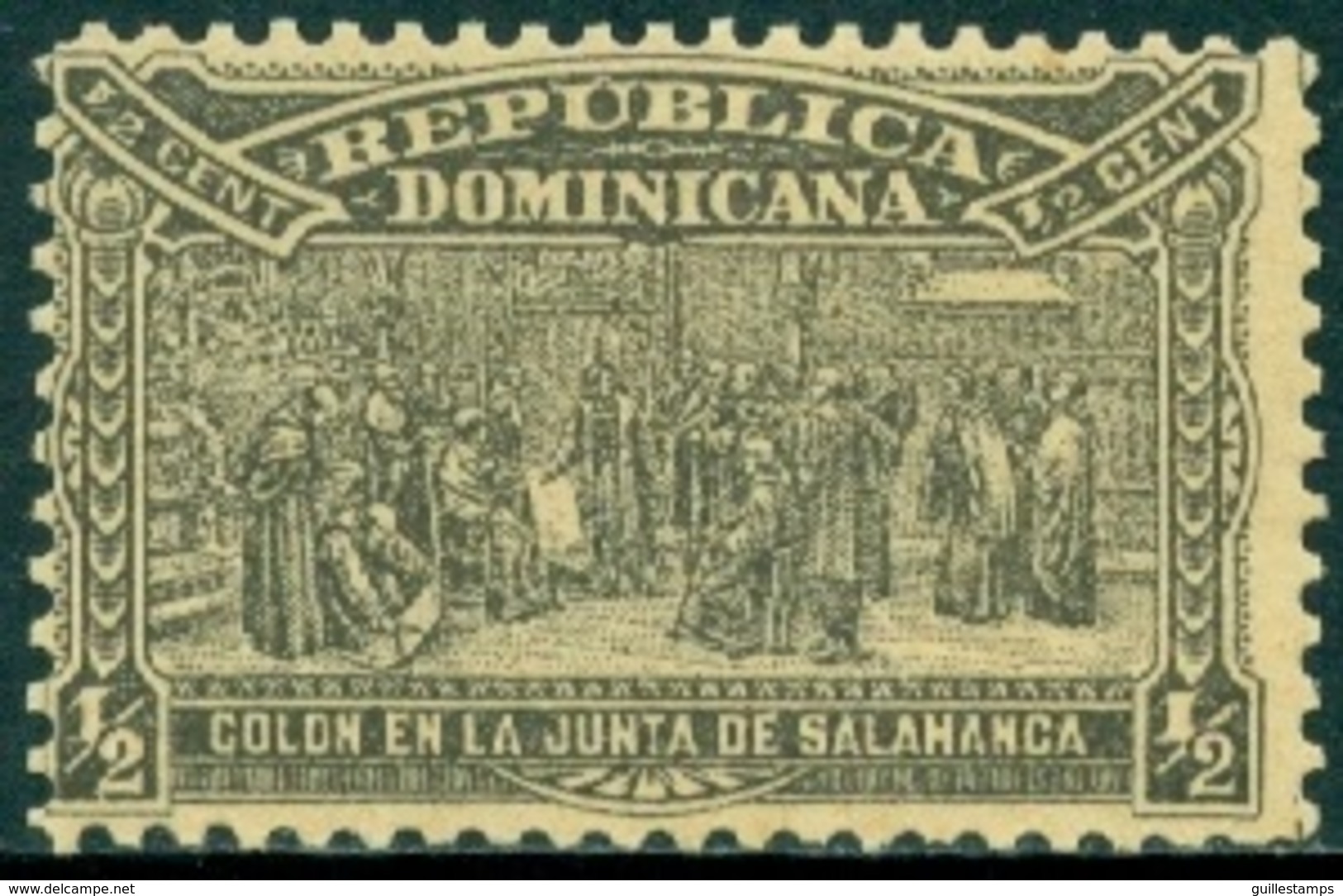 DOMINICAN REPUBLIC 1900 DISCOVERY OF AMERICA, 1/2c COLUMBUS AT SALAMANCA** (MNH) - Dominican Republic
