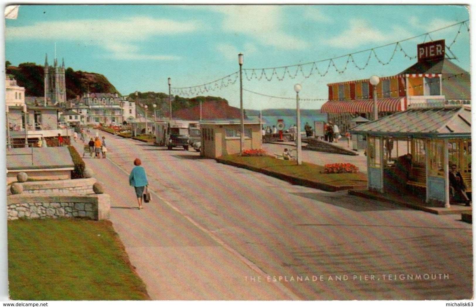 51gf 1532  TEIGNMOUTH - THE ESPLANADE AND PIER - Altri & Non Classificati