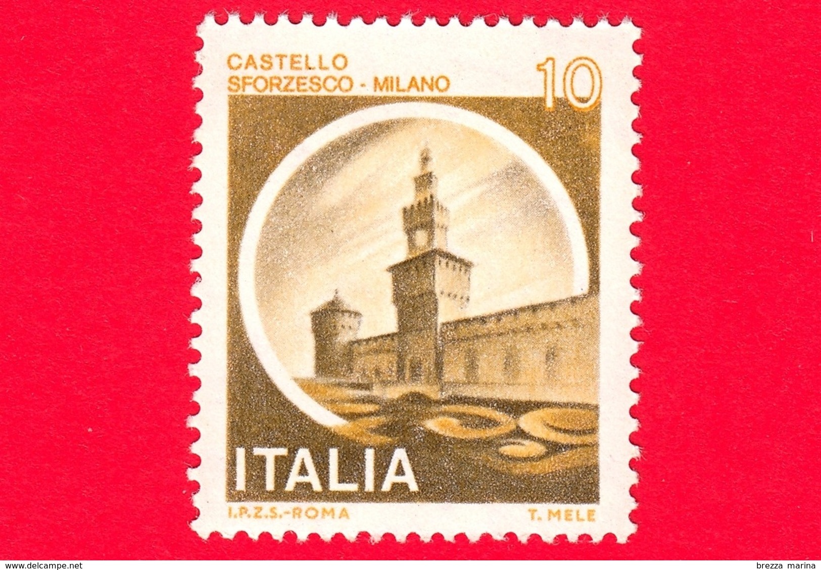 Nuovo - MNH - ITALIA - 1980 - Castelli D'Italia - Castello Sforzesco, A Milano - 10 L. - 1971-80:  Nuovi