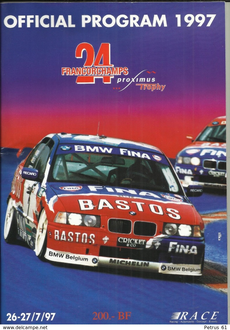 24 Heures De Spa - Francorchamps - 1997 - Album - Programme Officiel - Programmes