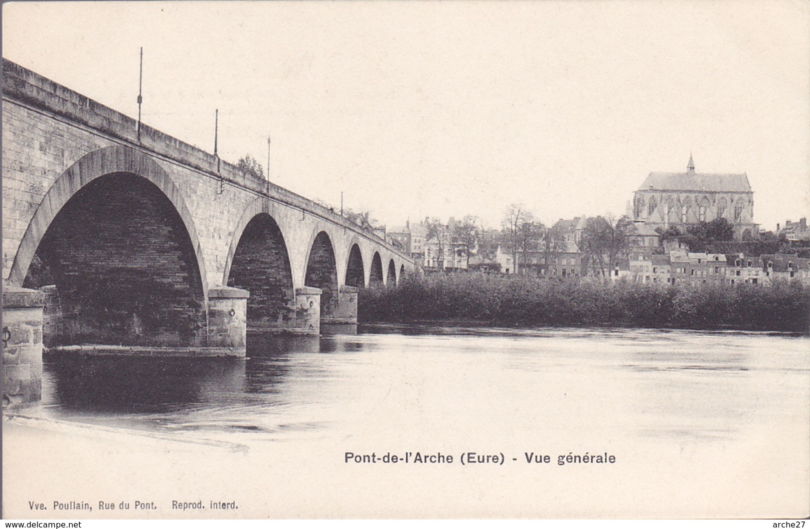 CPA - 27 - PONT DE L'ARCHE - Vue Générale - Pont-de-l'Arche