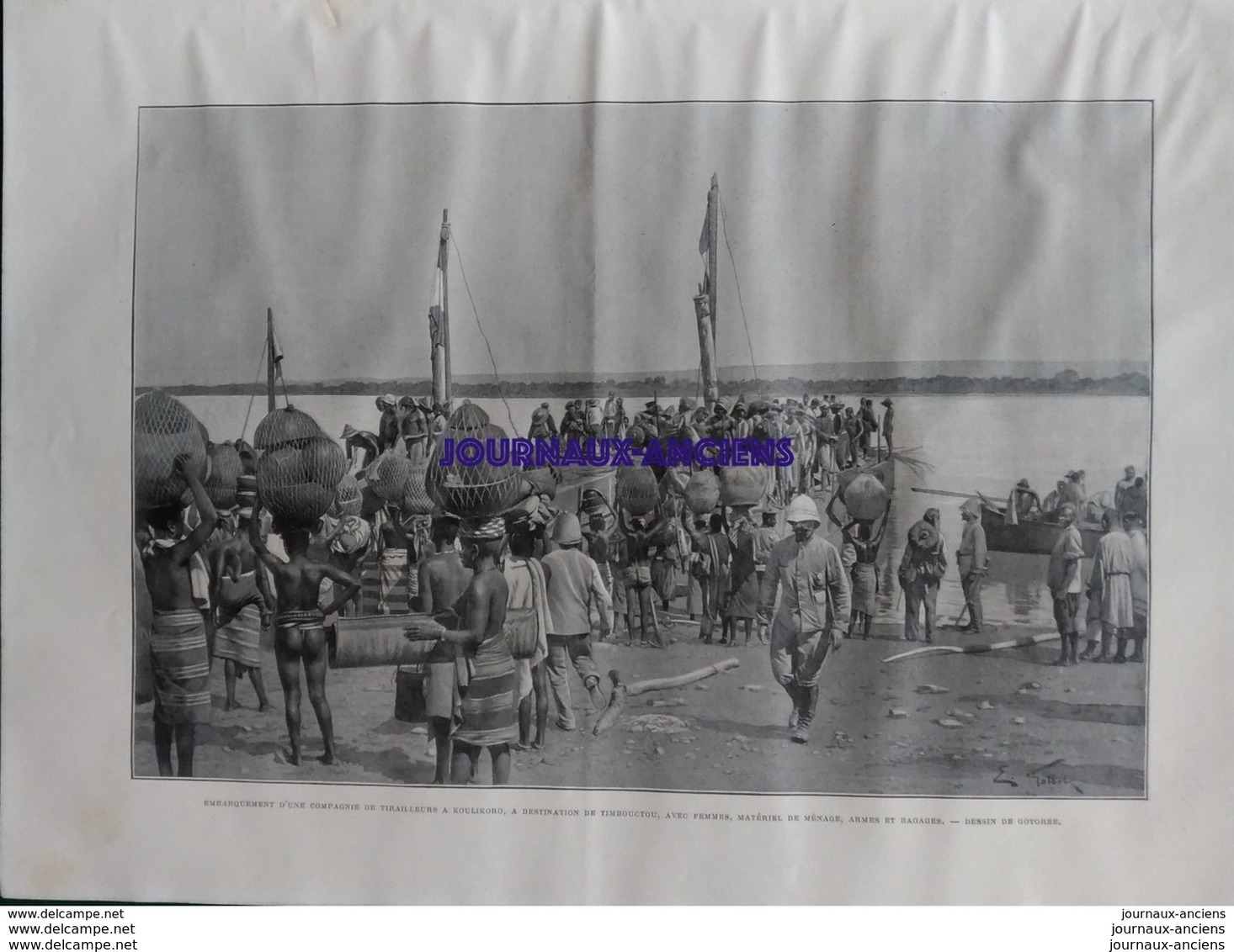 1903 LE NIGER - LE DJOLIBA - KOULIKORO - BERGER DU POSTE DE DOUZOU - KABARA - LE TOUR DU MONDE - 1900 - 1949