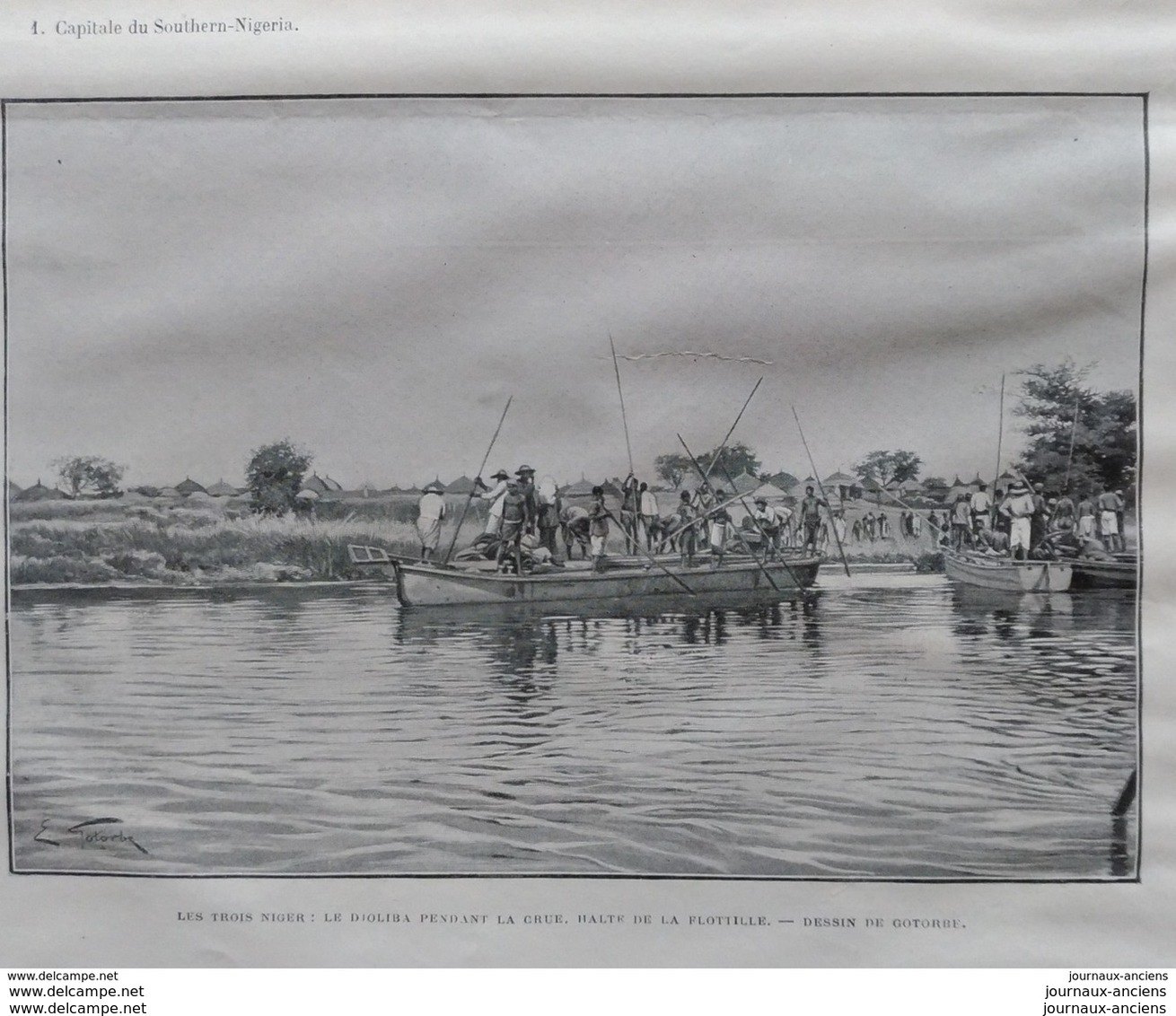 1903 LE TOUR DU MONDE - LE NIGER - LA RIVIERE FORCADOS - LE KOUARRA - L'ISSA - LE DJOLIBA - PORTO NOVO - 1900 - 1949