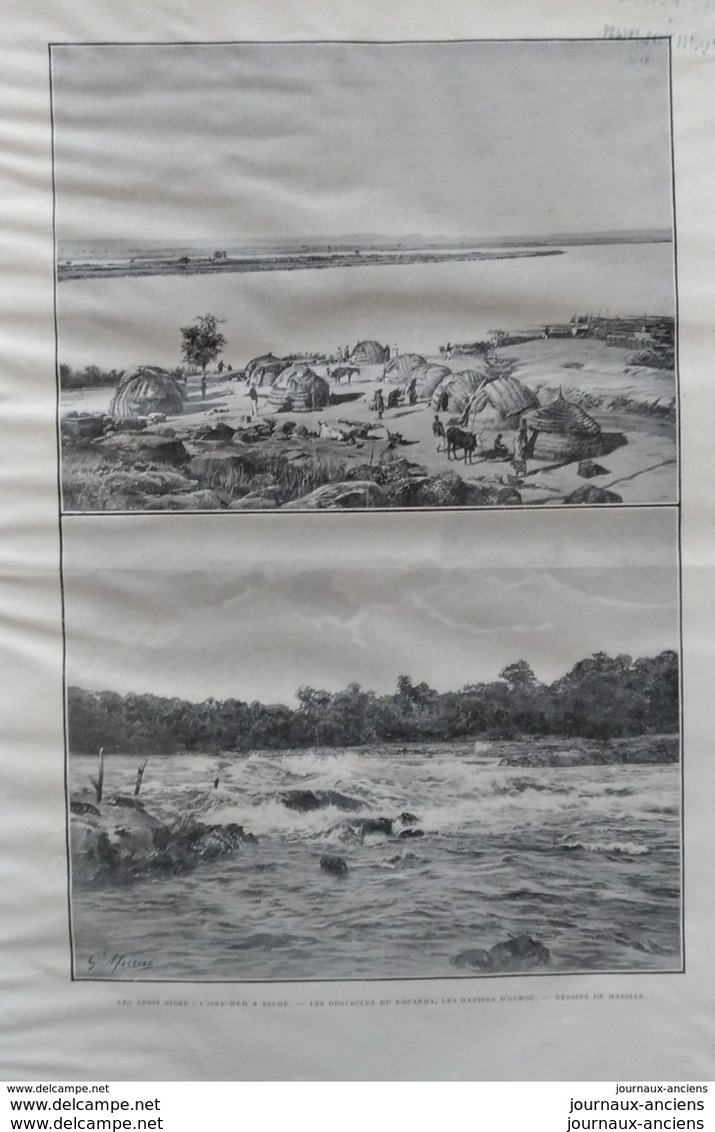 1903 LE TOUR DU MONDE - LE NIGER - LA RIVIERE FORCADOS - LE KOUARRA - L'ISSA - LE DJOLIBA - PORTO NOVO