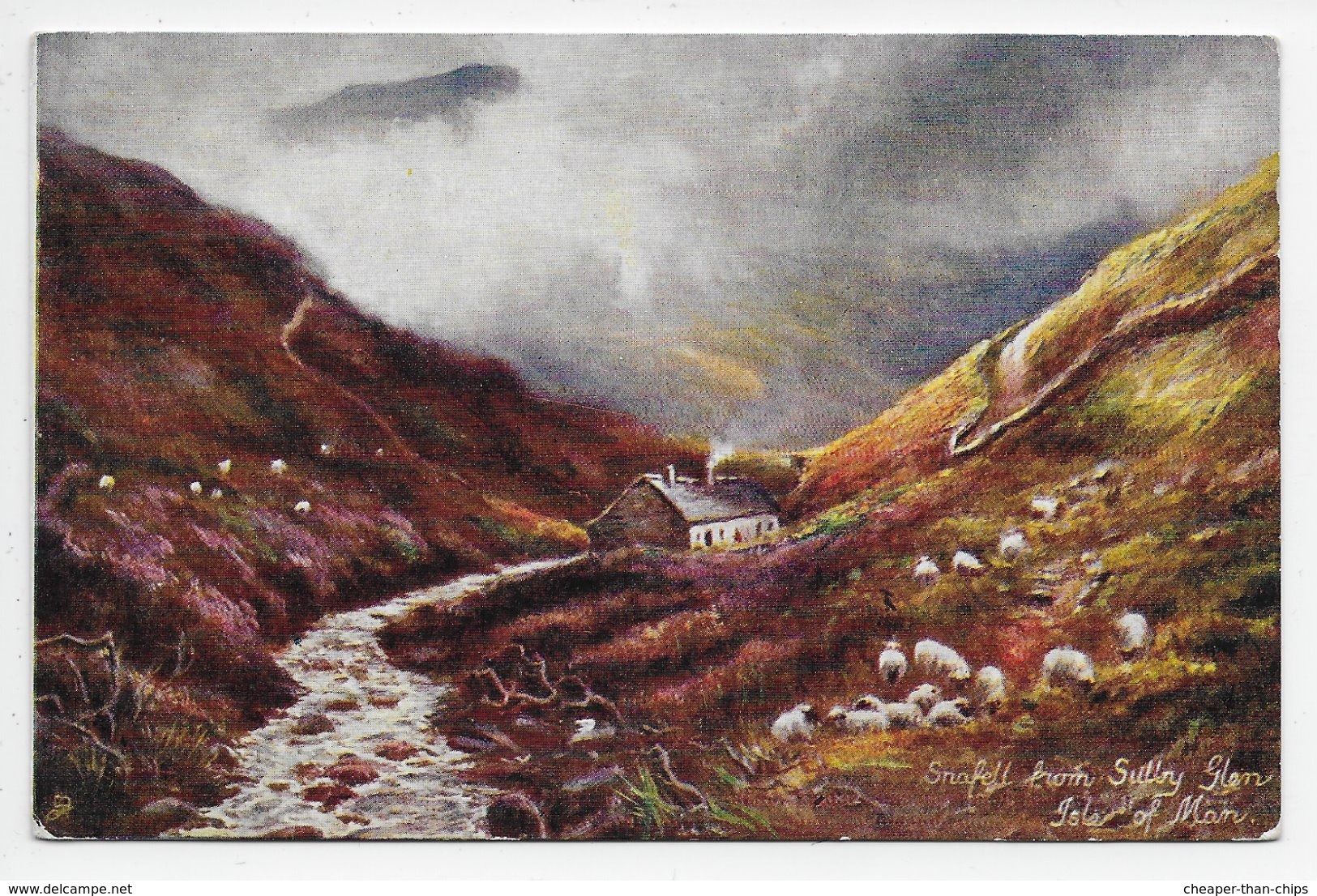 Snaefel From Sulby Glen - Tuck Oilette 6216 - Isla De Man