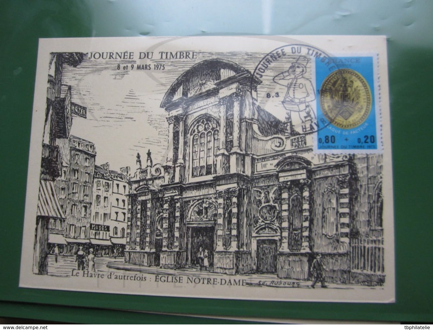 VEND TIMBRE DE FRANCE N° 1838 SUR CARTE " LE HAVRE D'AUTREFOIS " !!! - Storia Postale