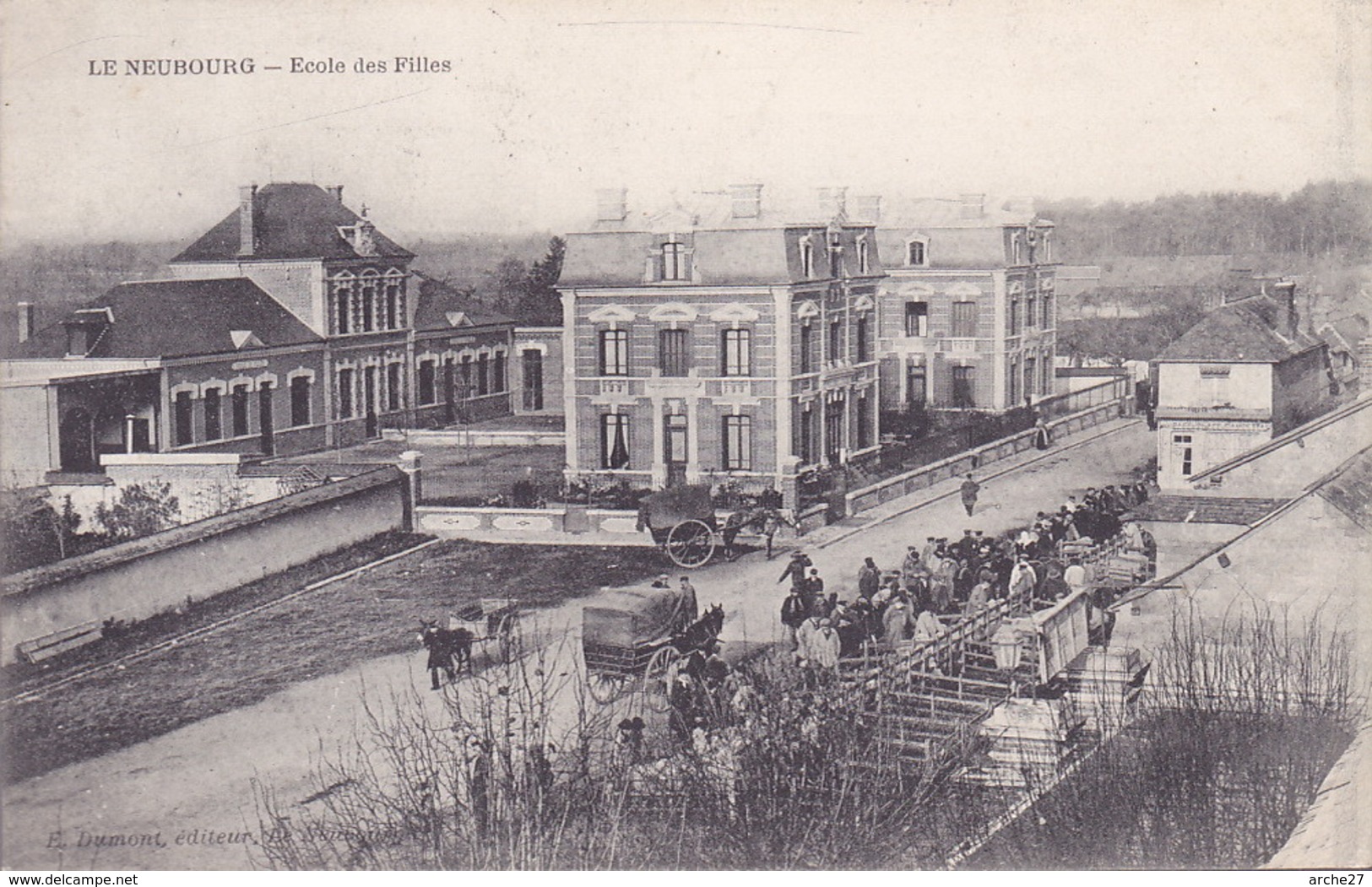 CPA - 27 - LE NEUBOURG - école Des Filles - Le Neubourg