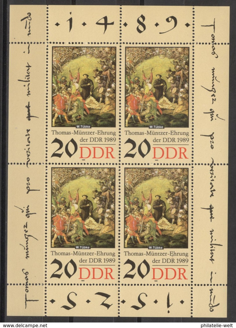 DDR Kleinbogen 3271 10er Packung ** Postfrisch - Sonstige & Ohne Zuordnung