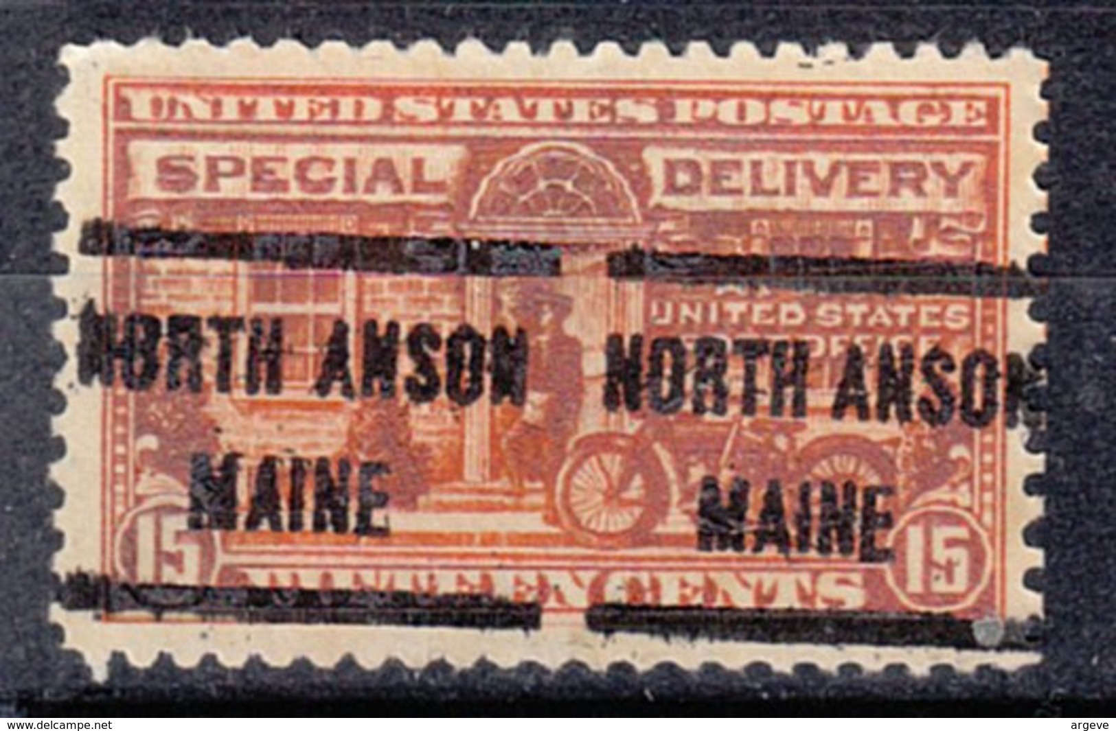 USA Precancel Vorausentwertung Preo, Locals Maine, North Anson E16-608 - Precancels