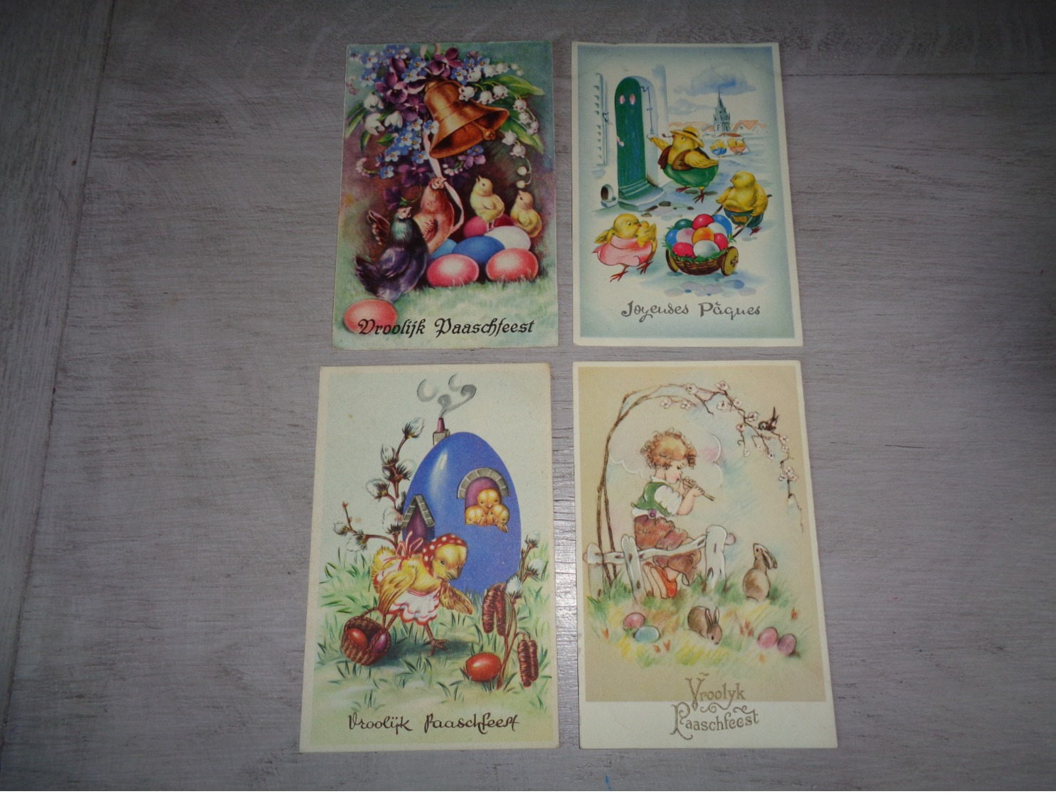 Beau Lot De 60 Cartes Postales De Fantaisie  Pâques    Mooi Lot Van 60 Postkaarten Fantasie  Pasen  - 60 Scans - 5 - 99 Karten