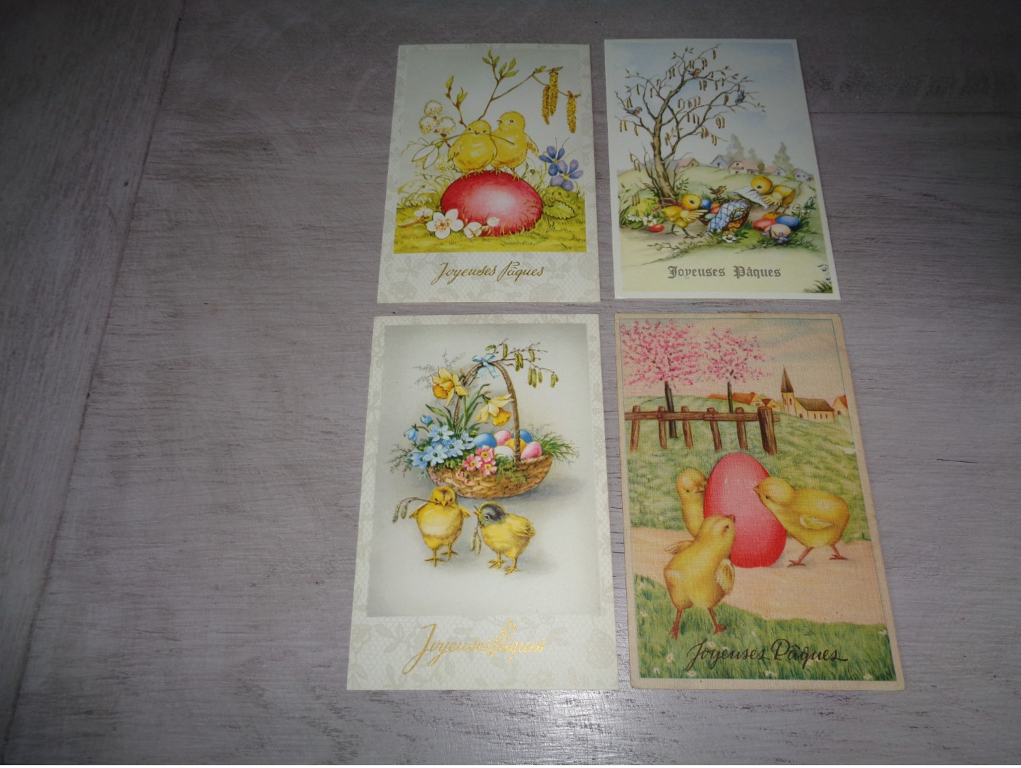 Beau lot de 60 cartes postales de fantaisie  Pâques    Mooi lot van 60 postkaarten fantasie  Pasen  - 60 scans