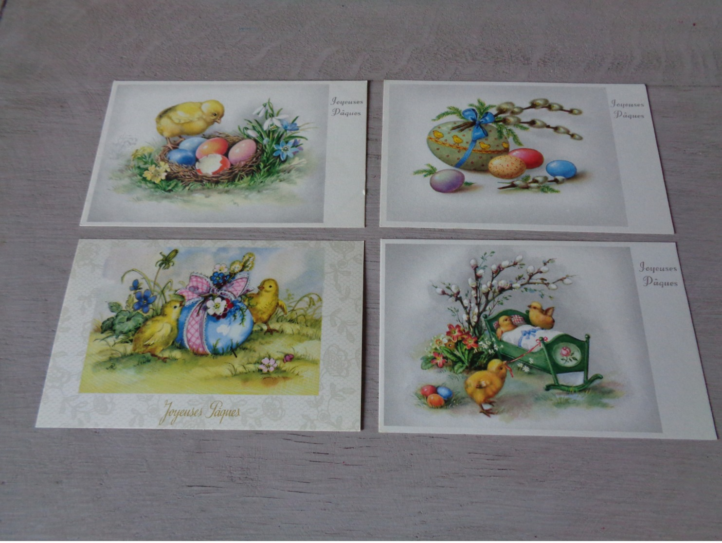 Beau lot de 60 cartes postales de fantaisie  Pâques    Mooi lot van 60 postkaarten fantasie  Pasen  - 60 scans