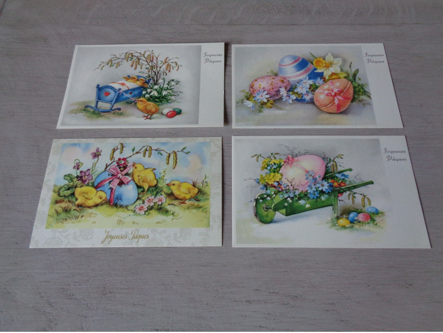 Beau lot de 60 cartes postales de fantaisie  Pâques    Mooi lot van 60 postkaarten fantasie  Pasen  - 60 scans
