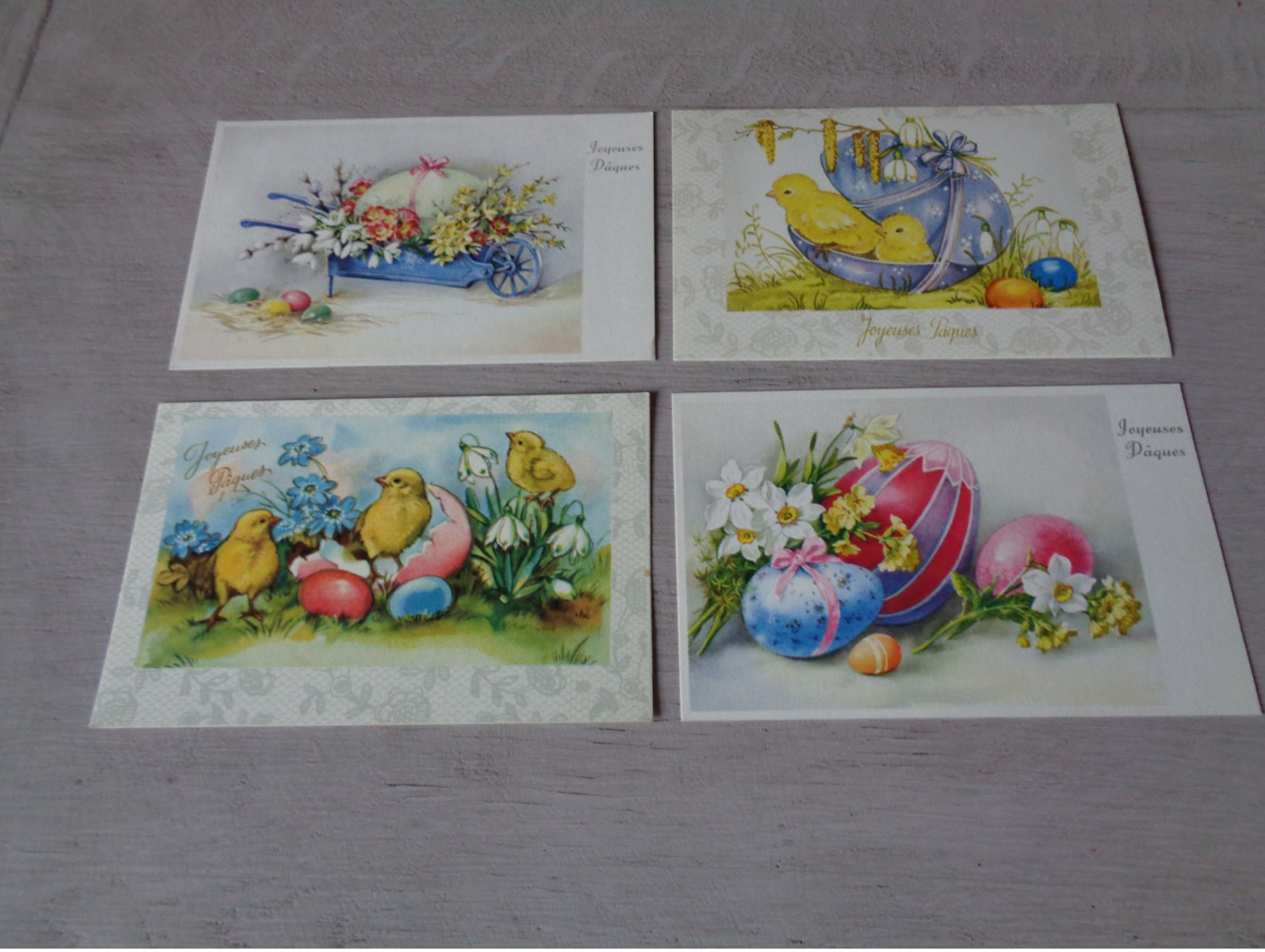 Beau lot de 60 cartes postales de fantaisie  Pâques    Mooi lot van 60 postkaarten fantasie  Pasen  - 60 scans