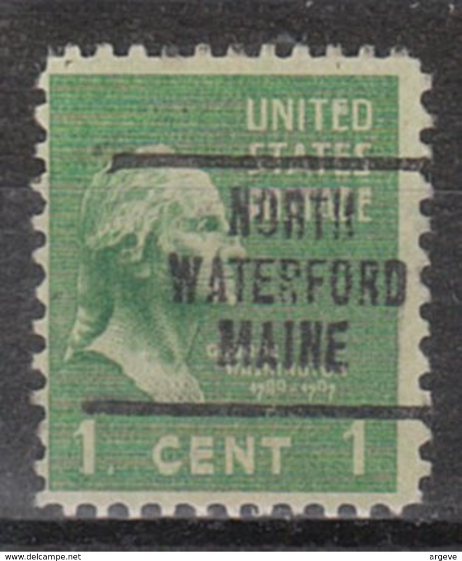 USA Precancel Vorausentwertung Preo, Locals Maine, North Waterford 707 - Vorausentwertungen