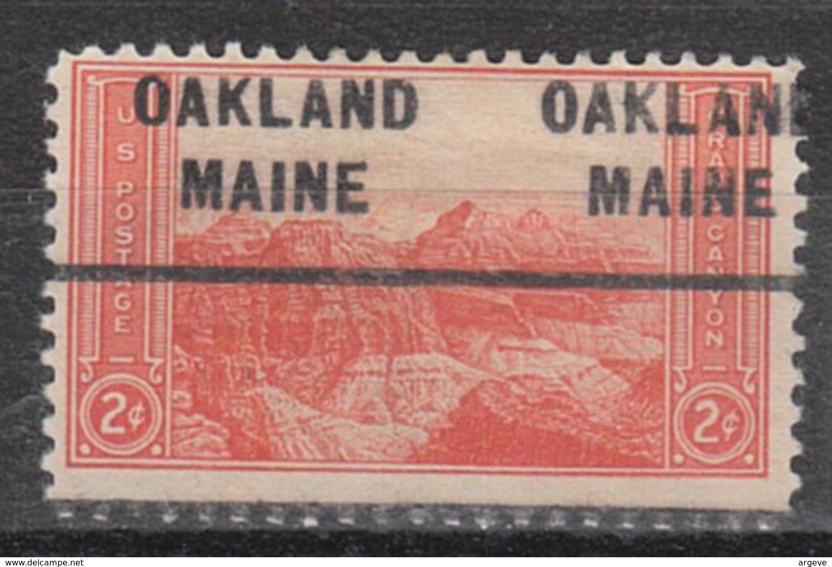 USA Precancel Vorausentwertung Preo, Locals Maine, Oakland 712 - Precancels