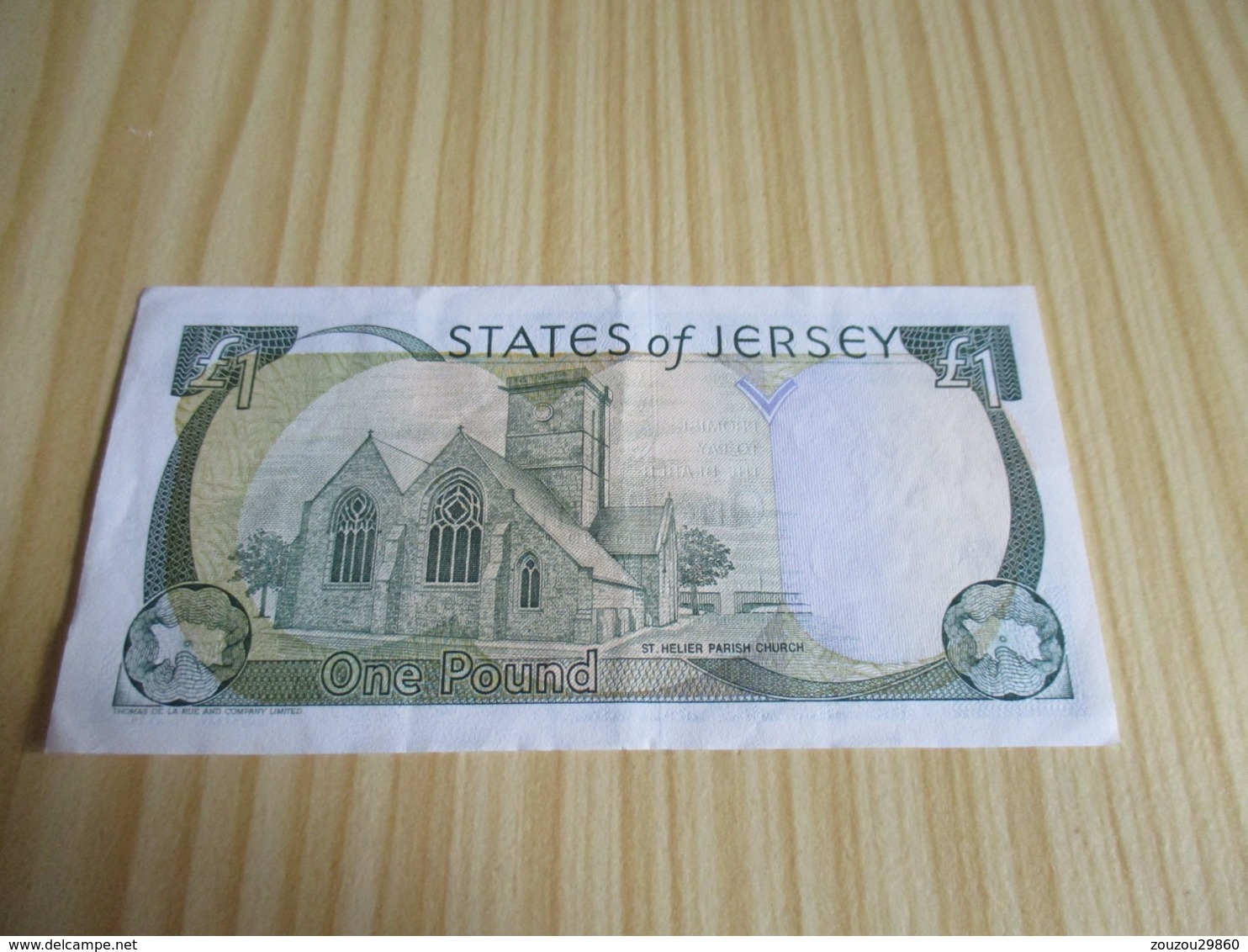 Jersey.Billet One Pound Elizabeth II. - Jersey