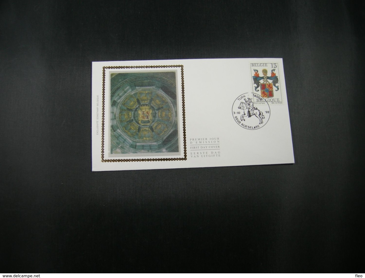 BELG.1992 2483 FDC Zijde/soie (Roeselare) : "Thurn En Tassis / Tour Et Tassis " - 1991-2000