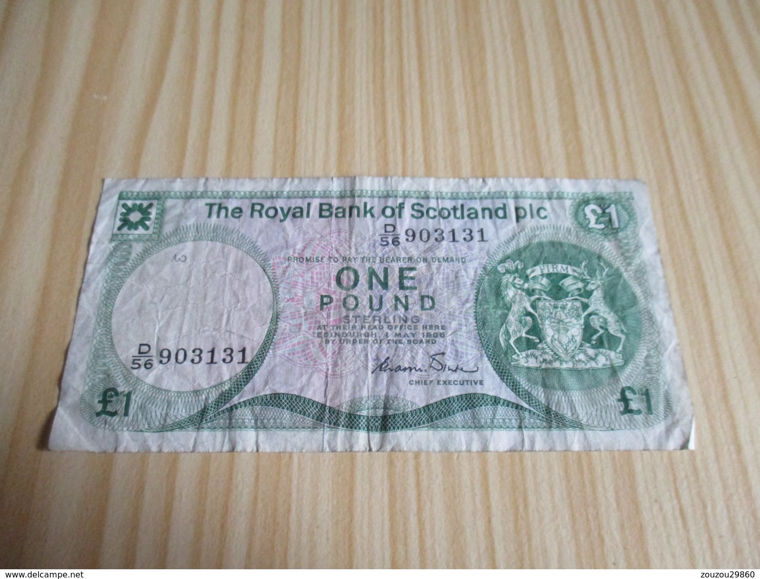 Ecosse.Billet 1 Livre Sterling 01/05/1986. - 1 Pound