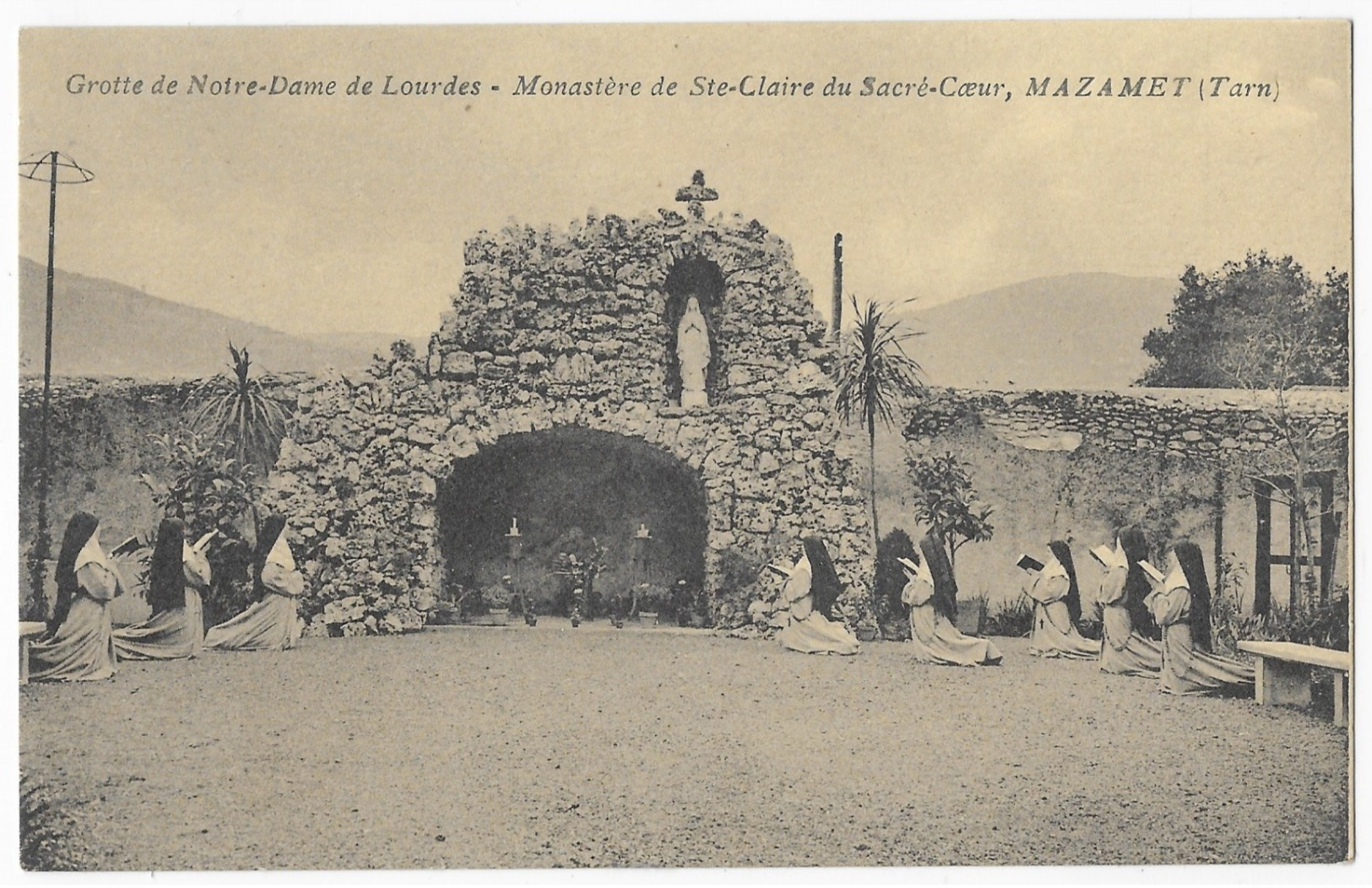 Mazamet Grotte De Notre-Dame De Lourdes Monastère Ste Claire Du Sacré-Coeur - Mazamet