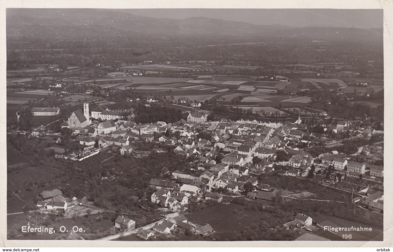 Eferding * Luftbild, Gesamtansicht * Österreich * AK531 - Eferding