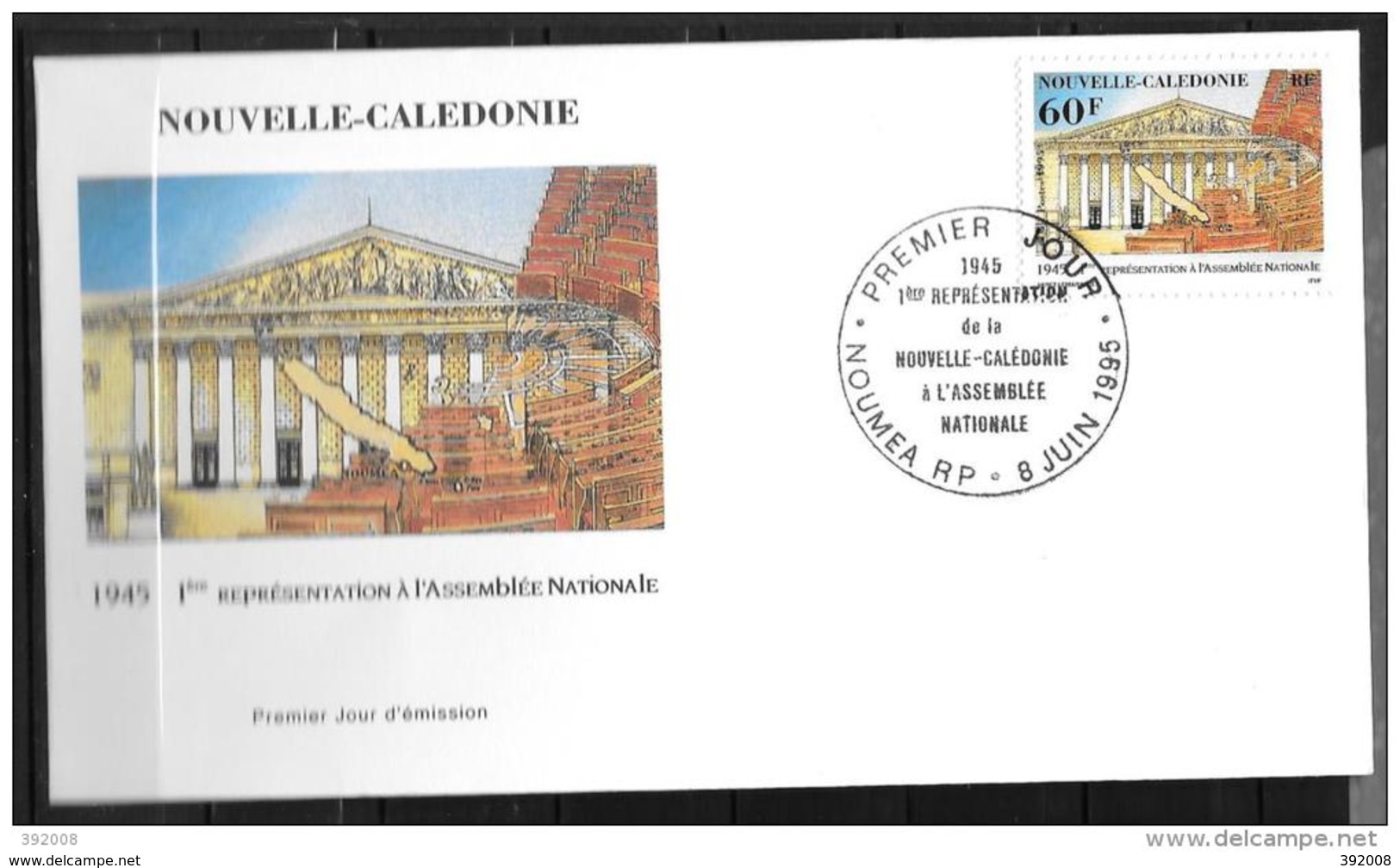 1995 - 687 - 50 Ans De Lla Première Représentation Dela N.C. à L'Assemblée Nationale - FDC