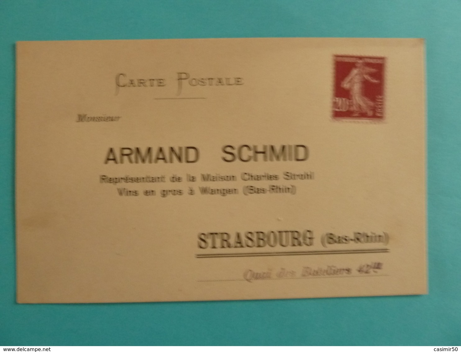 CARTE POSTALE ARMAND SCHMID VINS - Mercaderes