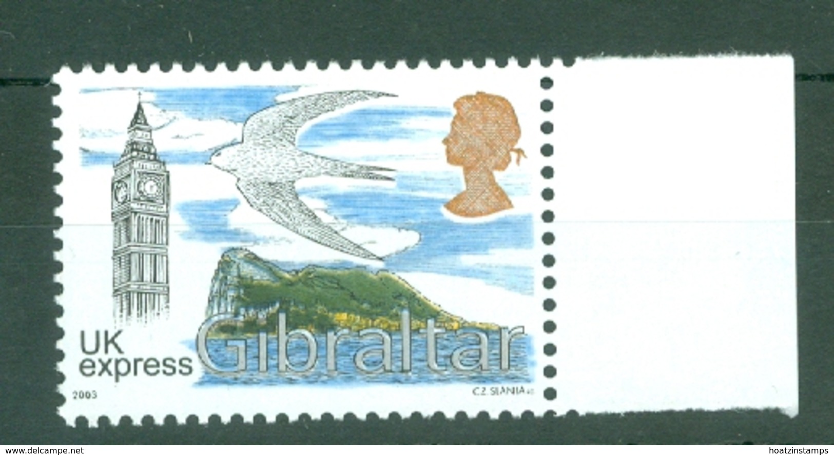 Gibraltar: 2003   Big Ben, Swift, Rock Of Gibraltar - UK Express (£3)  MNH - Gibraltar