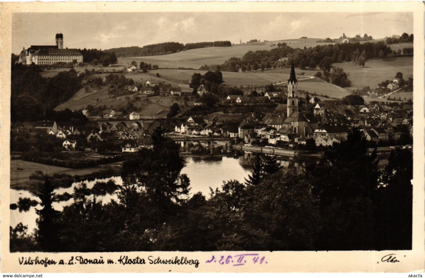 CPA AK Vilshofen Donau Mit Kloster Schweiklberg GERMANY (892611) - Vilshofen