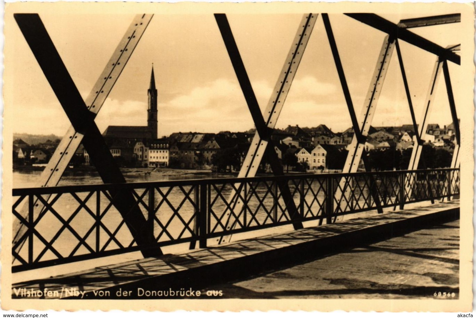 CPA AK Vilshofen Von Der Donaubrucke Aus GERMANY (892660) - Vilshofen