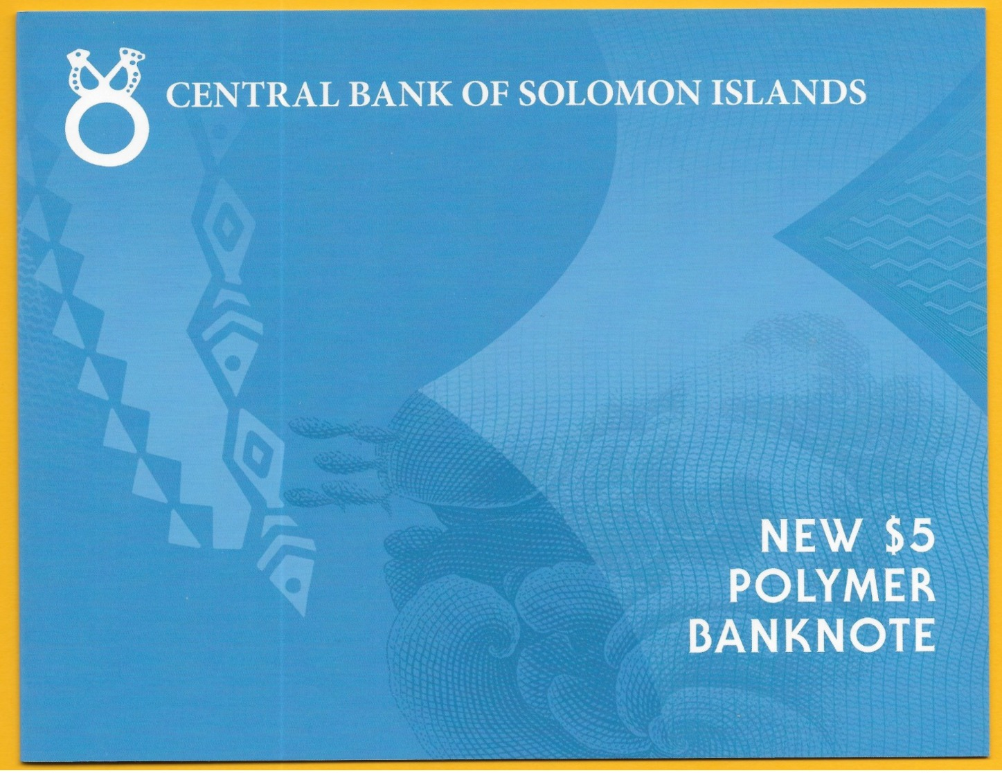 Solomon Islands 5 Dollars P-new 2019 UNC Polymer Banknote IN FOLDER - Isola Salomon