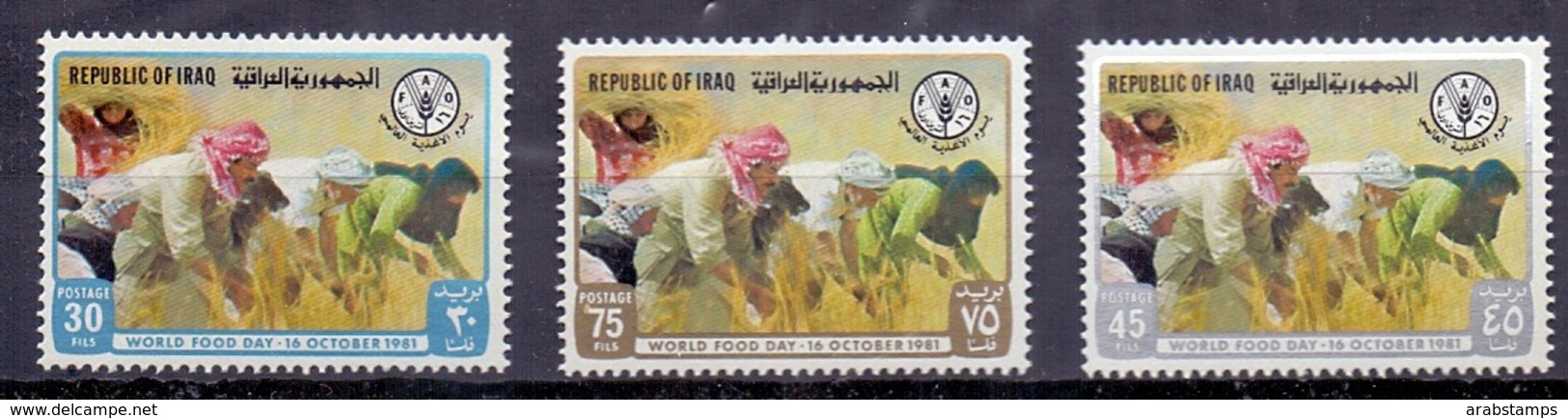 1981 IRAQ Complete Set 3 Values MNH S.G.No.1496-1498 - Iraq