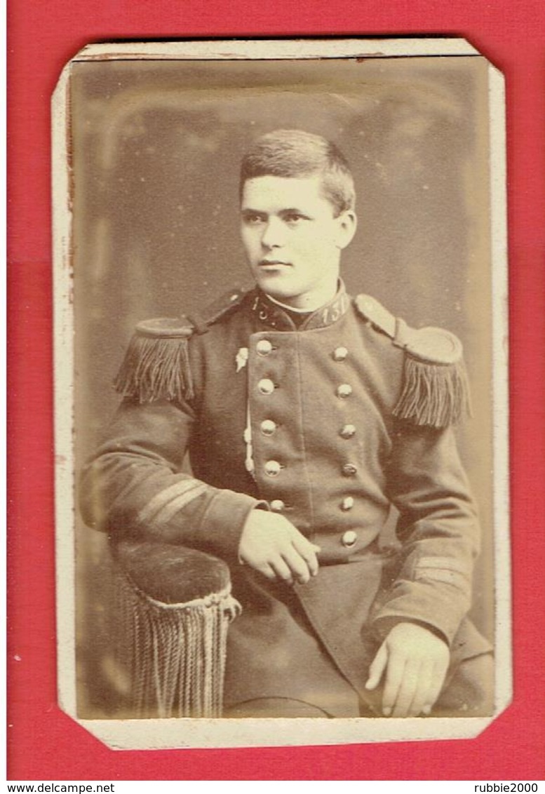 PHOTOGRAPHIE CDV SOLDAT DU 131 PHOTOGRAPHE PHOTOGRAPHIE NOUVELLE A ORLEANS LOIRET - Guerre, Militaire